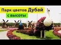 Дубай ОАЭ парк цветов с высоты | Dubai Miracle Garden UAE | Арабские эмираты