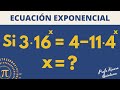 Una Ecuación Exponencial con Incógnita auxiliar ~ Profe Mauro Quintana
