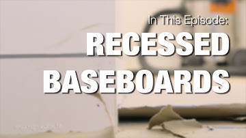 How to Install Flush Base Board - Modern Trim Detail