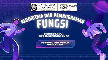 ALGORITMA DAN PEMROGRAMAN, FUNGSI (6)
