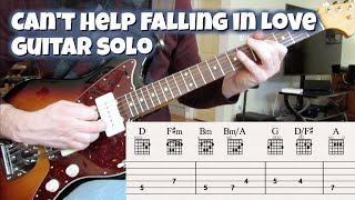 Video thumbnail of "Can't Help Falling in Love (Guitar solo)"