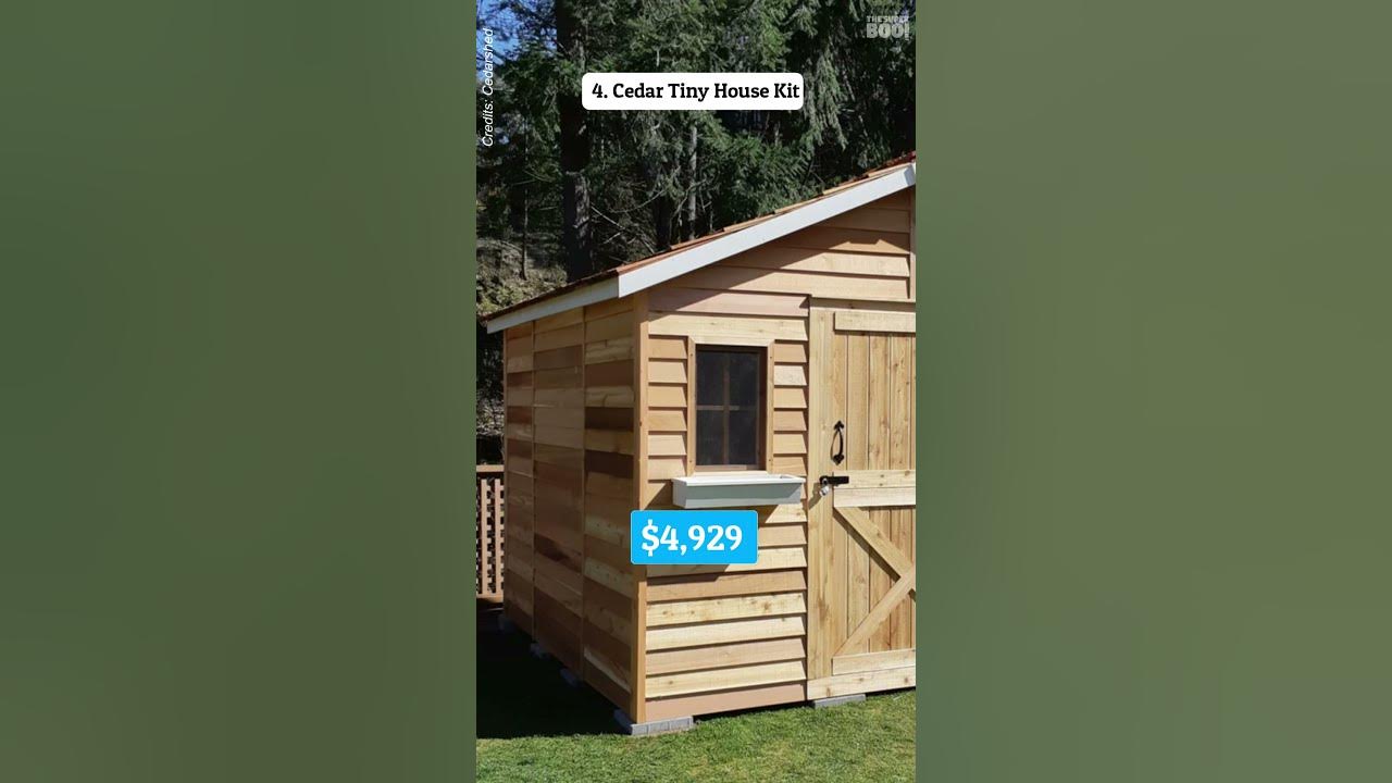 Top 7 Tiny House Kits Under $5000 #tinyhouse #tinyhome #diy #countryfroot  #cabin #housedesign 