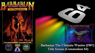 Barbarian: The Ultimate Warrior” (Commodore 64 - Palace Software, 1987)  retro video game cross-stitch art : r/retrogaming