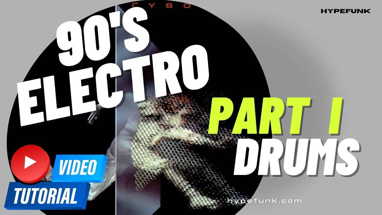 90s Electro Music Production Tutorial Drum Progression PART I (no