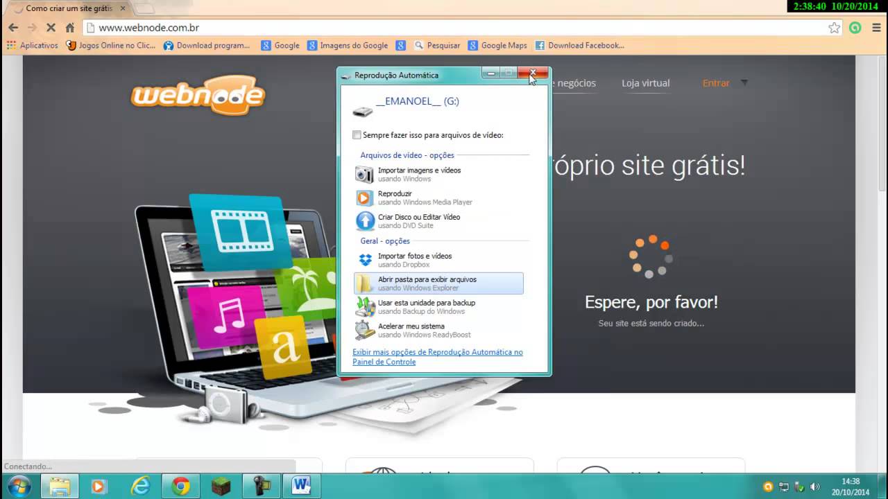 como criar um site gratis para seu canal do youtube