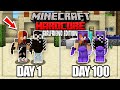 We Survived 100 Days In Hardcore Minecraft | GIRLFRIEND EDITION!!!