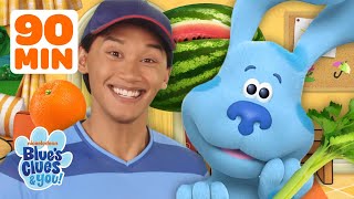 90 MINUTES of Blue's Healthiest Habits! 🍎 w/ Josh! | Blue's Clues & You!