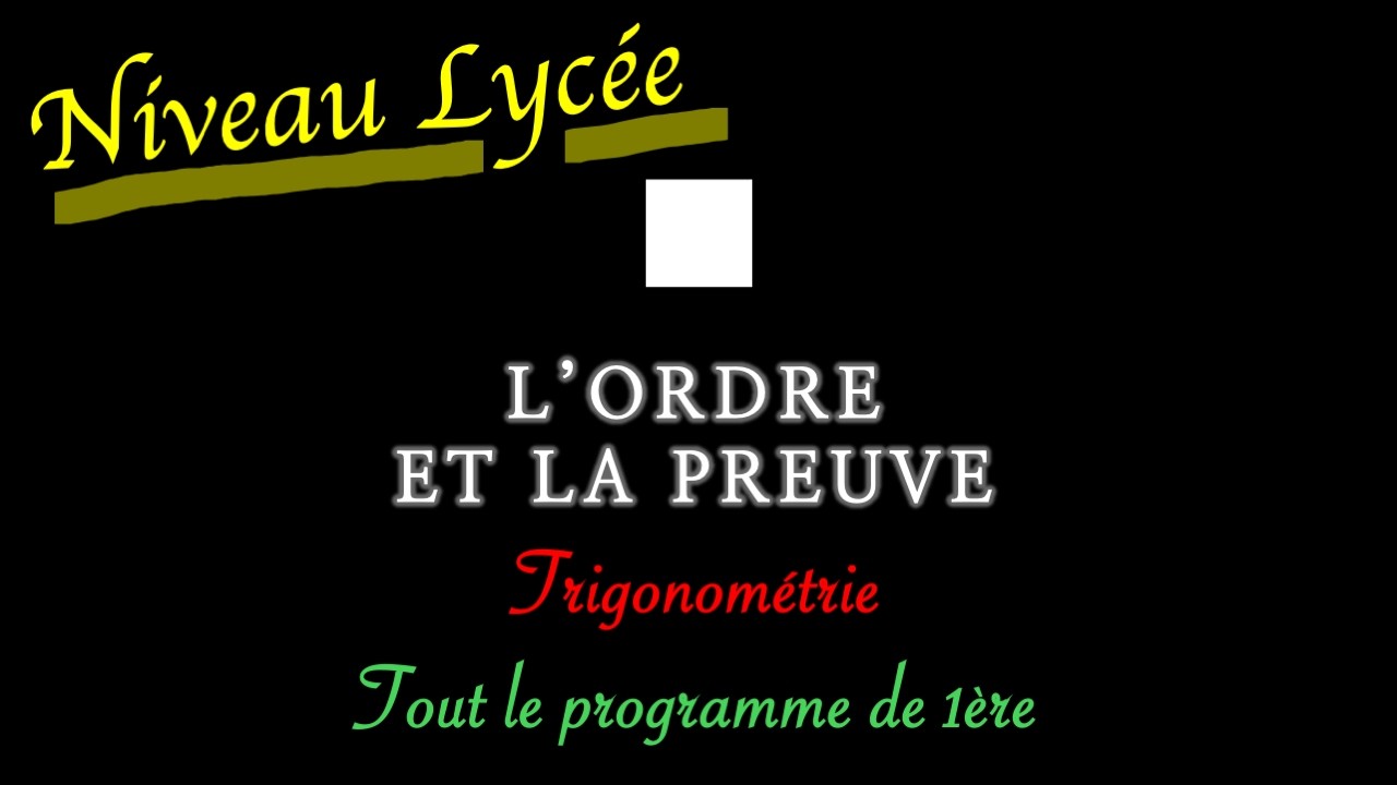 La trigonométrie : tout ce qu'il faut savoir pour le bac de première en 20min !