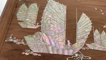 Bức tranh khảm ốc Singapore đỏ khủng nhất việt nam hàng đặt của khách có 55 triệu ạ