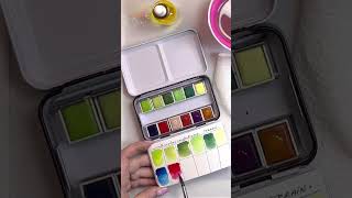 Swatching Terrain Watercolor Confections Palette w Melanie B • 12 Pan Palettes for Practice or Pros