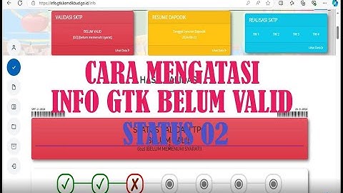 Cara mengatasi info GTK belum valid kode 02
