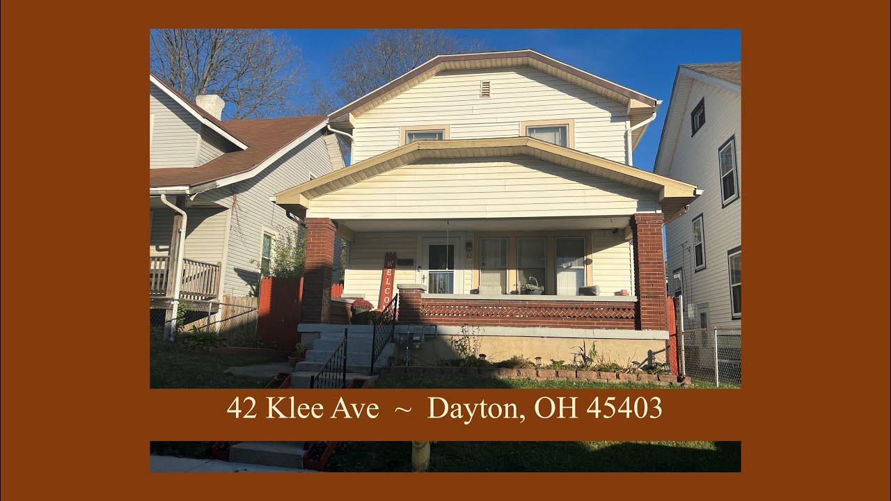 42 Klee Ave, Dayton, OH 45403 Perfect home for 1st time buyer or