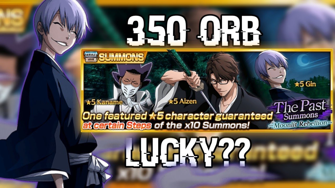 NEW* PAST AIZEN , GIN & KANAME !! MOONLIT REBELLION SUMMONS - Bleach Brave  Souls 