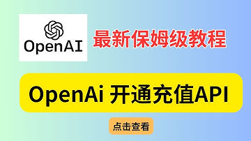 【保姆教程】一站式解锁：ChatGPT Plus、如何充值OpenAI API key，完整教程
