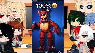 Mhabnha Characters React To Fnaf Sfm Fnaf Security Breachmhabnhagacha Clubpart - 1