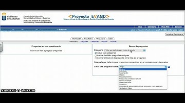 Añadir un cuestionario en EVAGD