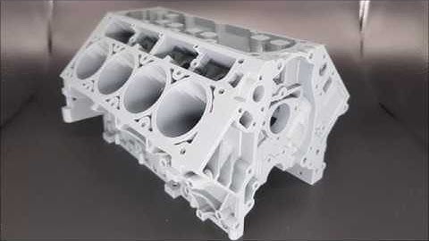 Camaro LS3 V8 Engine block Timelapse
