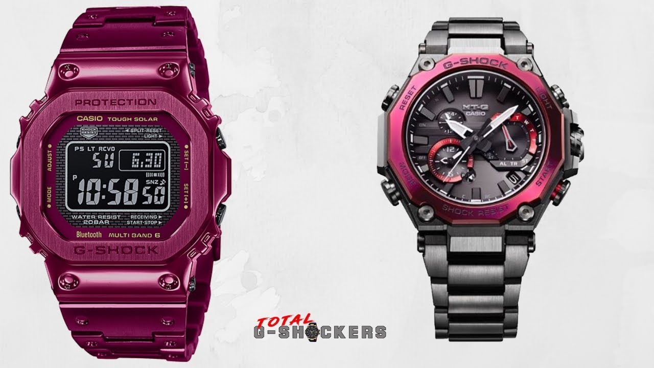 Casio G-Shock Full Metal Square GMWB5000RD-4 vs G-Shock Luxury MT