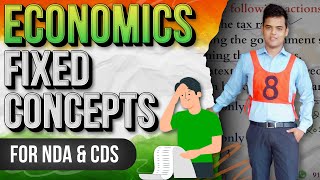 Economics Most Asked Concepts for NDA & CDS 1 2024. NDA Economics || NDA 1 Economics|| CDS Economics