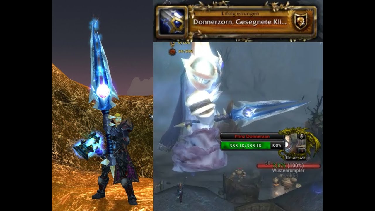 WoW WotLK classic Donnerzorn, gesegnete Klinge des Windsuchers