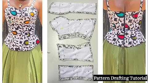 How to Cut a Bustier Blouse That Fits Perfectly |Detailed Pattern Drafting Tutorial | 2025