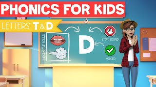 Letters T and D | Phonics for Kids | The Monster Crew