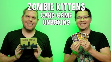 Unboxing Zombie Kittens - Exploding Kittens with Zombies Card Game