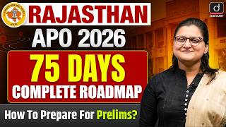 Rajasthan APO 2026 | 75-Day Strategy | Drishti Judiciary
