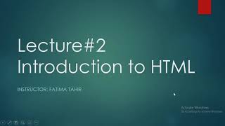 Introduction to Html | Chapter#5 | 9th Class | Computer Science