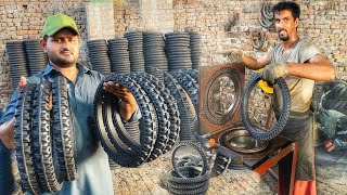 Manufacture Process of Tires from Raw Material with 85 Year History