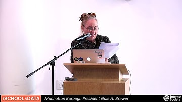 NYC SCHOOL OF DATA 2018 - 7 Gale Brewer
