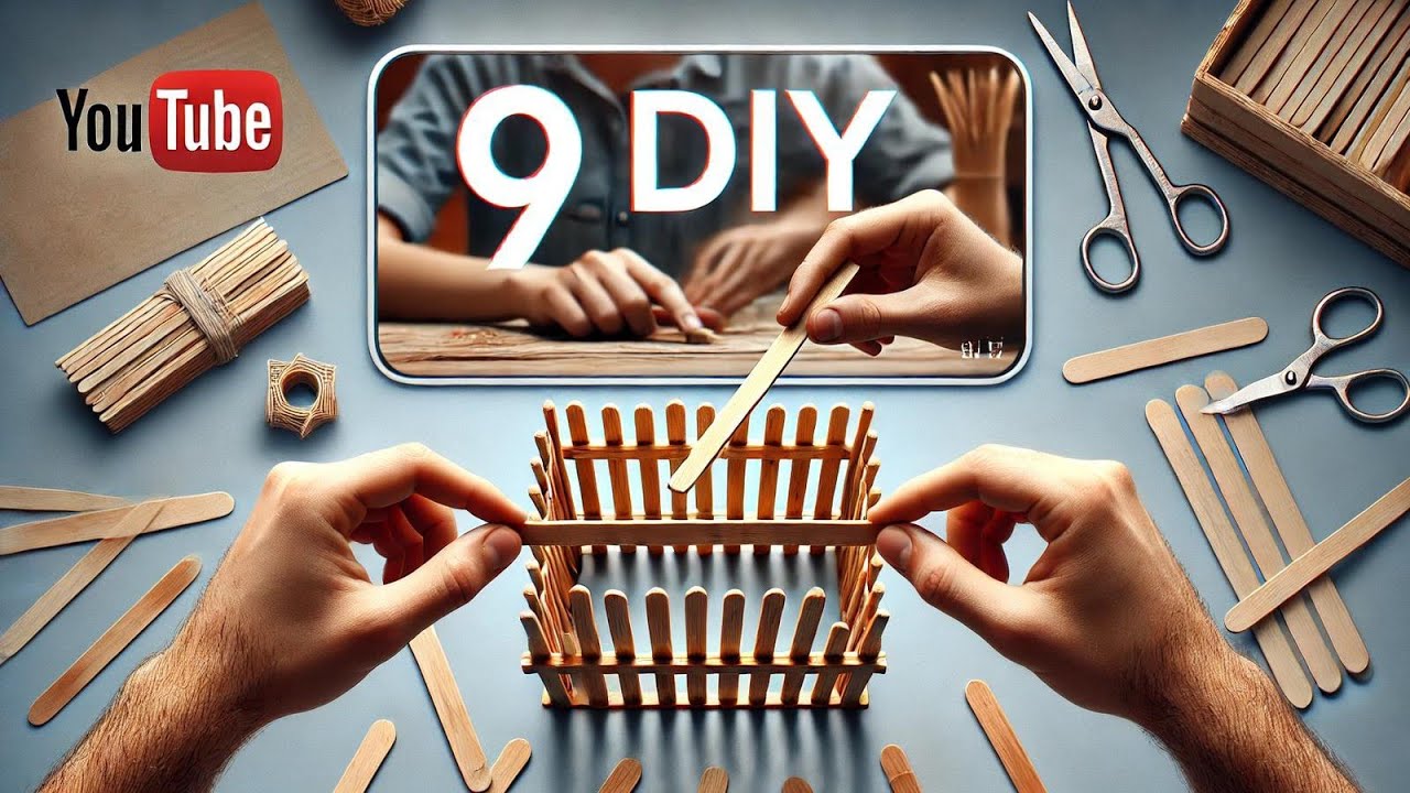 9 Genius DIY Ideas with Popsicle Sticks! Easy & Creative Crafts You Must Try