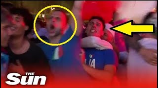 Crazy Reaction By Italy & England Fans in Euro Final 2020 HD