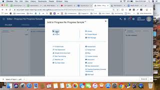 Setting Up a Buzz Course with Progress No Progress