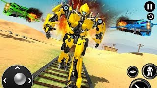 Futuristic Train Transforming Robot Android Gameplay screenshot 3
