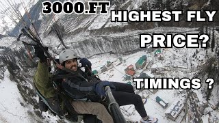 Highest fly Paragliding in Solang Valley Manali 😲| Cost and experience | Go pro cost ? | #vlog26 |