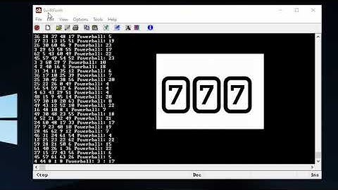 Powerball Random Number Generator Using the Forth Programming Language