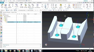 NX CAM - Cutcom in the Hole Milling operation
