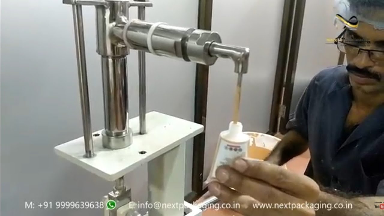 Manual Tube Filling Machine | Hand Operated Cosmetic Gel Filling