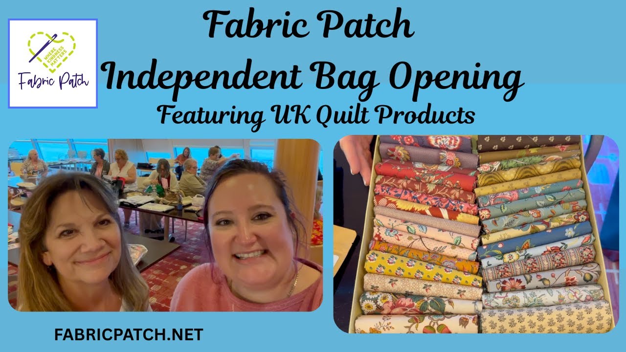 See what the Fabric Patch quilt cruisers bought in the UK and what Brian is up too.
