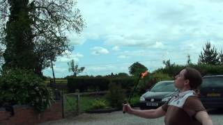 Fire breathing with paraffin