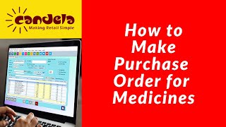 Retail Software: How to Make Purchase Order for Medicines screenshot 1