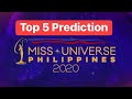 TOP 5 Prediction Miss Universe Philippines 2020