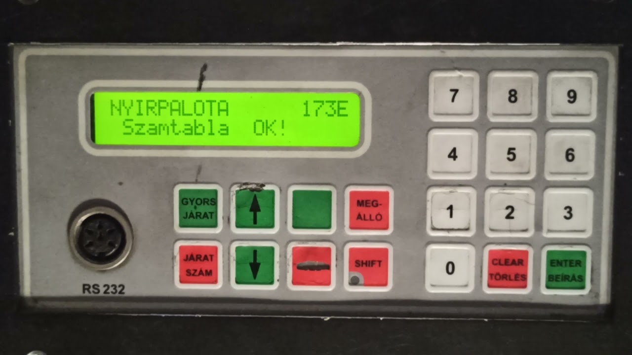 173E jelzésű autóbusz bemondásai
