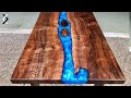 How to Make a Blue Resin Table - DIY Epoxy Table - DIY Projects