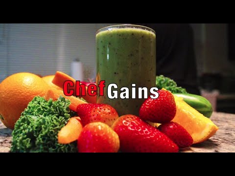 how-to-make-a-green-smoothie-on-a-regular-blender-by-chef-gains