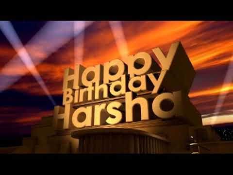 Happy Birthday Harsha
