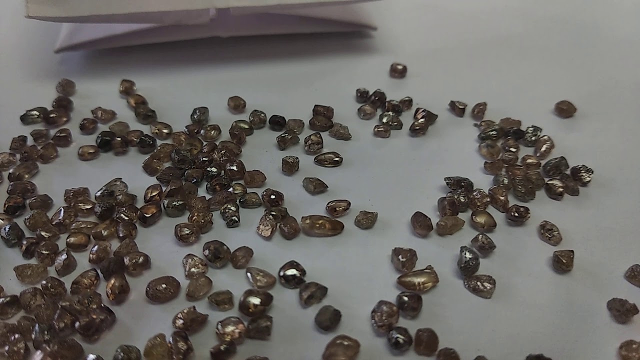 African rough diamond color(4) - YouTube