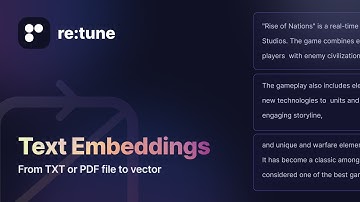 Text embeddings in retune: personalize your chatbot