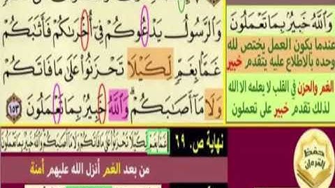 الاية 153 من سورة ال عمران صفحة 69 مكررة بصوت الشيخ محمود الحصرى